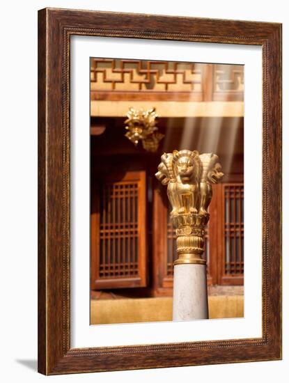 China 10MKm2 Collection - Instants Of Series - Gold Lions-Philippe Hugonnard-Framed Photographic Print