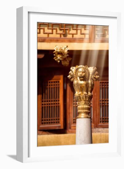 China 10MKm2 Collection - Instants Of Series - Gold Lions-Philippe Hugonnard-Framed Photographic Print