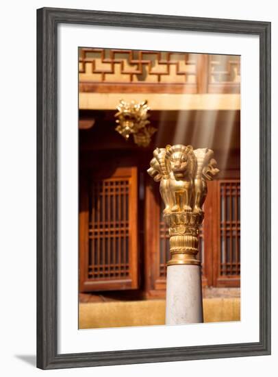 China 10MKm2 Collection - Instants Of Series - Gold Lions-Philippe Hugonnard-Framed Photographic Print