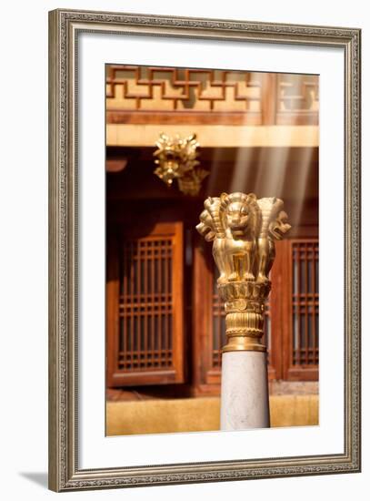 China 10MKm2 Collection - Instants Of Series - Gold Lions-Philippe Hugonnard-Framed Photographic Print