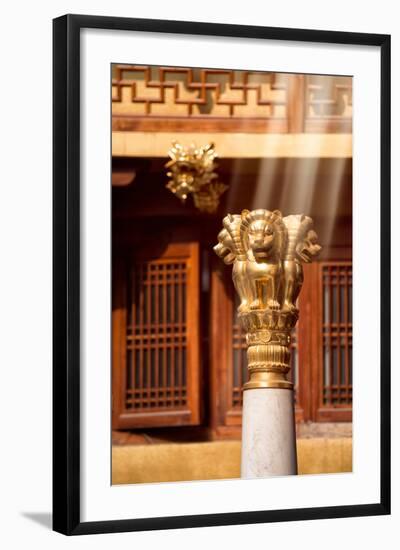 China 10MKm2 Collection - Instants Of Series - Gold Lions-Philippe Hugonnard-Framed Photographic Print