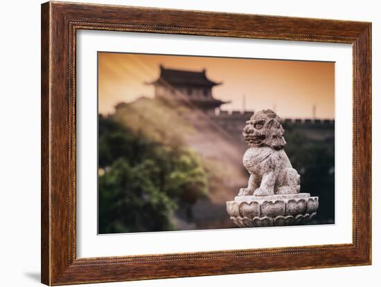 China 10MKm2 Collection - Instants Of Series - Guardian of the Temple-Philippe Hugonnard-Framed Photographic Print