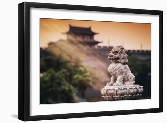 China 10MKm2 Collection - Instants Of Series - Guardian of the Temple-Philippe Hugonnard-Framed Photographic Print