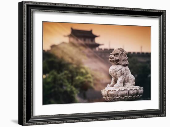 China 10MKm2 Collection - Instants Of Series - Guardian of the Temple-Philippe Hugonnard-Framed Photographic Print