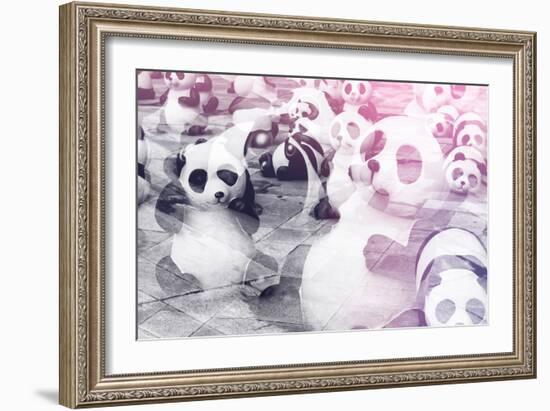 China 10MKm2 Collection - Instants Of Series - Psychedelic Pandas-Philippe Hugonnard-Framed Photographic Print