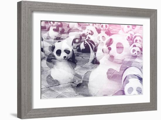 China 10MKm2 Collection - Instants Of Series - Psychedelic Pandas-Philippe Hugonnard-Framed Photographic Print