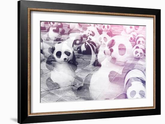 China 10MKm2 Collection - Instants Of Series - Psychedelic Pandas-Philippe Hugonnard-Framed Photographic Print