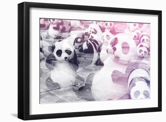 China 10MKm2 Collection - Instants Of Series - Psychedelic Pandas-Philippe Hugonnard-Framed Photographic Print