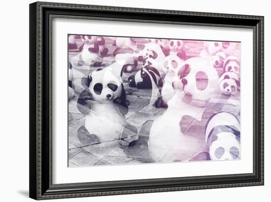 China 10MKm2 Collection - Instants Of Series - Psychedelic Pandas-Philippe Hugonnard-Framed Photographic Print