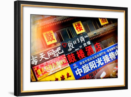 China 10MKm2 Collection - Instants Of Series - Street Signs-Philippe Hugonnard-Framed Photographic Print