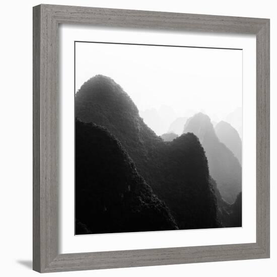 China 10MKm2 Collection - Karst Mountains at Sunset - Yangshuo-Philippe Hugonnard-Framed Photographic Print