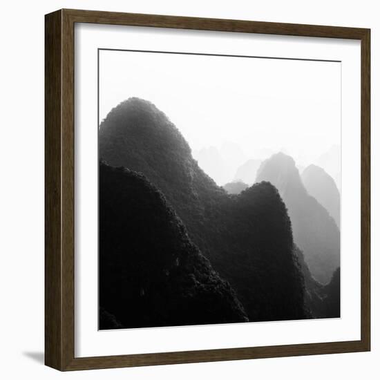 China 10MKm2 Collection - Karst Mountains at Sunset - Yangshuo-Philippe Hugonnard-Framed Photographic Print