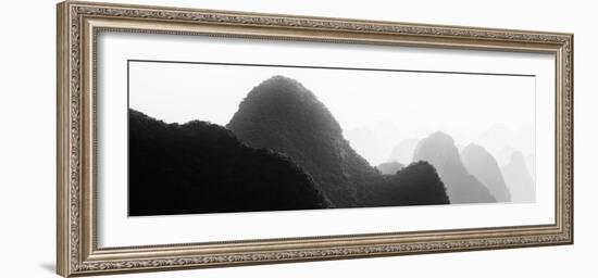 China 10MKm2 Collection - Karst Mountains at sunset - Yangshuo-Philippe Hugonnard-Framed Photographic Print