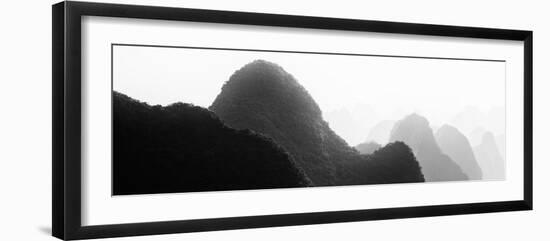 China 10MKm2 Collection - Karst Mountains at sunset - Yangshuo-Philippe Hugonnard-Framed Photographic Print