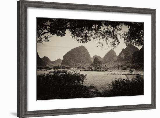 China 10MKm2 Collection - Karst Mountains - Yangshuo-Philippe Hugonnard-Framed Photographic Print