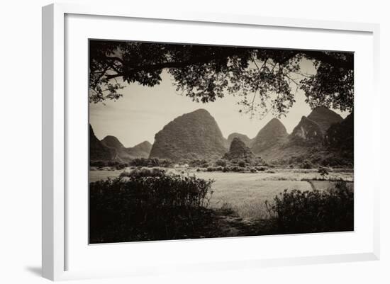 China 10MKm2 Collection - Karst Mountains - Yangshuo-Philippe Hugonnard-Framed Photographic Print