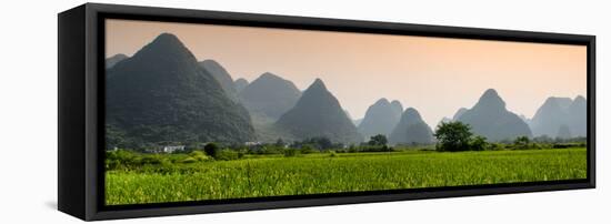 China 10MKm2 Collection - Karst Moutains in Yangshuo-Philippe Hugonnard-Framed Premier Image Canvas