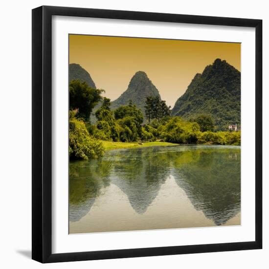 China 10MKm2 Collection - Karst Moutains in Yangshuo-Philippe Hugonnard-Framed Photographic Print