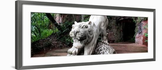 China 10MKm2 Collection - Lion - Buddhist Sculpture-Philippe Hugonnard-Framed Photographic Print