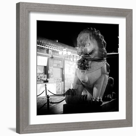 China 10MKm2 Collection - Lion Stands Guard-Philippe Hugonnard-Framed Photographic Print