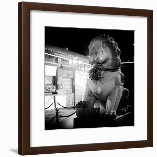 China 10MKm2 Collection - Lion Stands Guard-Philippe Hugonnard-Framed Photographic Print