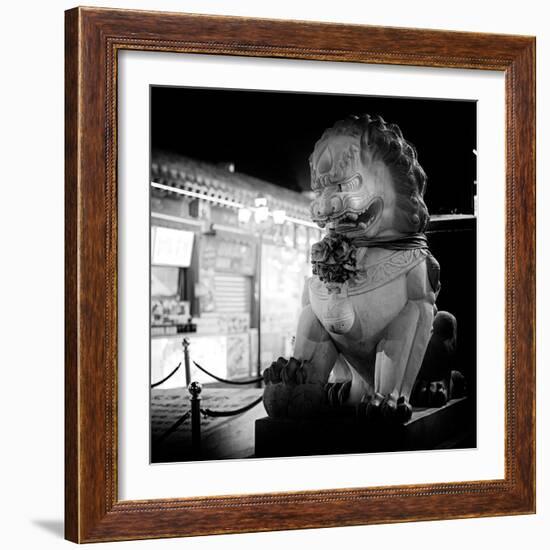 China 10MKm2 Collection - Lion Stands Guard-Philippe Hugonnard-Framed Photographic Print