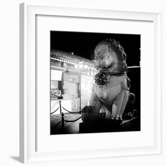 China 10MKm2 Collection - Lion Stands Guard-Philippe Hugonnard-Framed Photographic Print