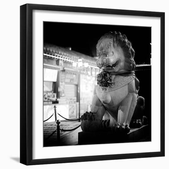 China 10MKm2 Collection - Lion Stands Guard-Philippe Hugonnard-Framed Photographic Print