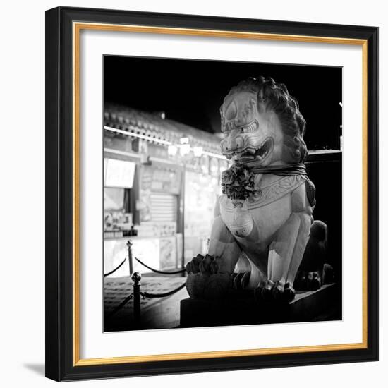 China 10MKm2 Collection - Lion Stands Guard-Philippe Hugonnard-Framed Photographic Print