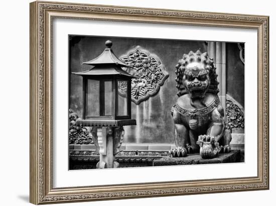 China 10MKm2 Collection - Lion Statue - Forbidden City-Philippe Hugonnard-Framed Photographic Print