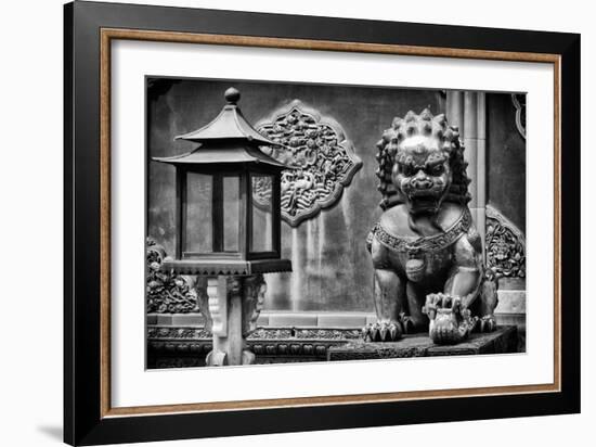 China 10MKm2 Collection - Lion Statue - Forbidden City-Philippe Hugonnard-Framed Photographic Print