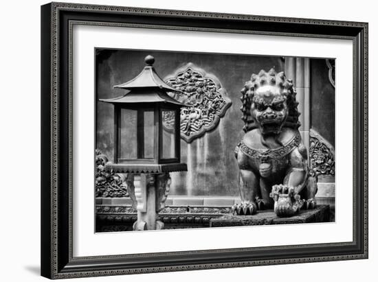 China 10MKm2 Collection - Lion Statue - Forbidden City-Philippe Hugonnard-Framed Photographic Print