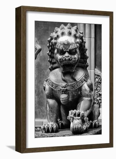 China 10MKm2 Collection - Lion Statue - Forbidden City-Philippe Hugonnard-Framed Photographic Print