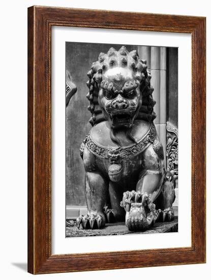 China 10MKm2 Collection - Lion Statue - Forbidden City-Philippe Hugonnard-Framed Photographic Print