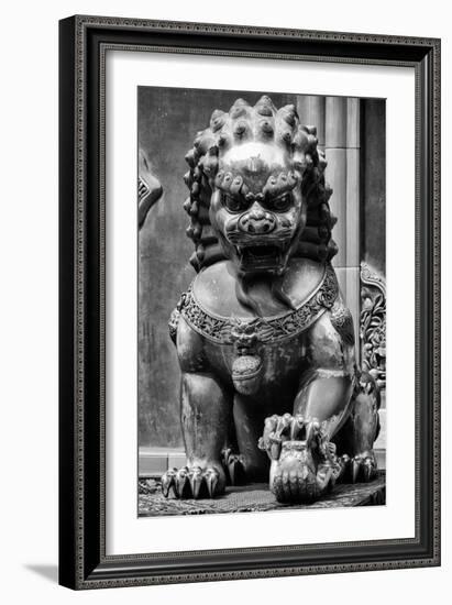 China 10MKm2 Collection - Lion Statue - Forbidden City-Philippe Hugonnard-Framed Photographic Print