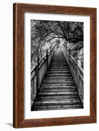 China 10MKm2 Collection - Mountain Woooden Staircase-Philippe Hugonnard-Framed Photographic Print