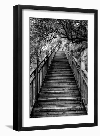 China 10MKm2 Collection - Mountain Woooden Staircase-Philippe Hugonnard-Framed Photographic Print