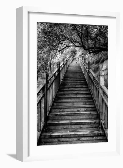 China 10MKm2 Collection - Mountain Woooden Staircase-Philippe Hugonnard-Framed Photographic Print