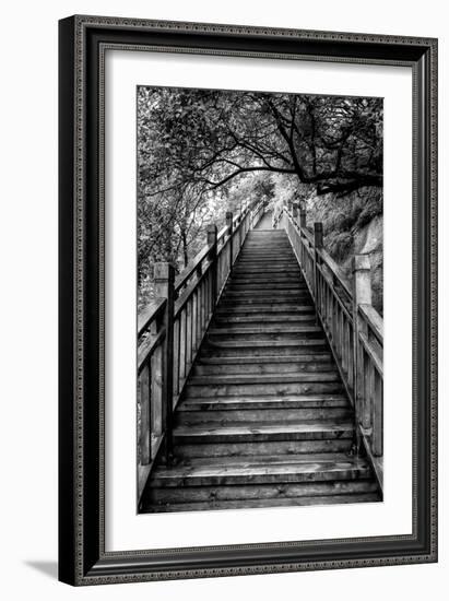 China 10MKm2 Collection - Mountain Woooden Staircase-Philippe Hugonnard-Framed Photographic Print