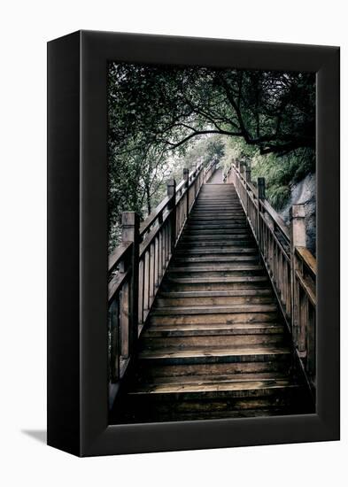 China 10MKm2 Collection - Mountain Woooden Staircase-Philippe Hugonnard-Framed Premier Image Canvas
