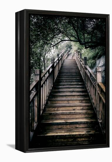 China 10MKm2 Collection - Mountain Woooden Staircase-Philippe Hugonnard-Framed Premier Image Canvas