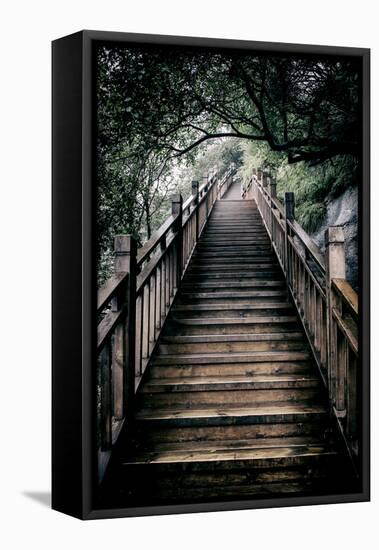 China 10MKm2 Collection - Mountain Woooden Staircase-Philippe Hugonnard-Framed Premier Image Canvas