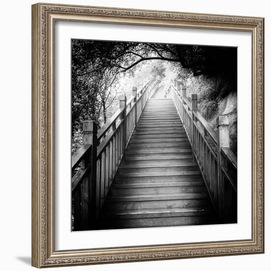 China 10MKm2 Collection - Mountain Woooden Staircase-Philippe Hugonnard-Framed Photographic Print