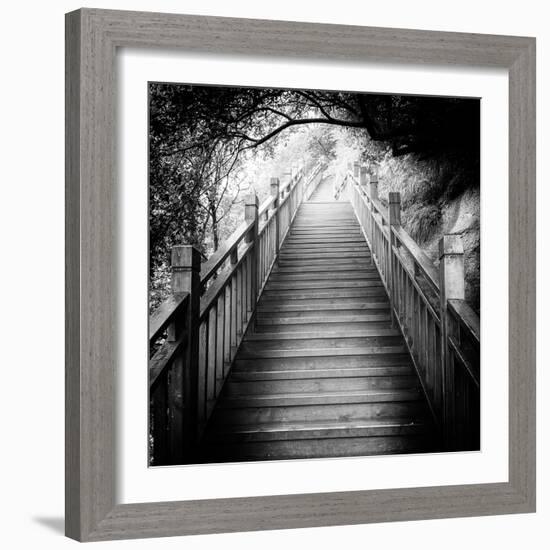 China 10MKm2 Collection - Mountain Woooden Staircase-Philippe Hugonnard-Framed Photographic Print