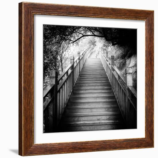 China 10MKm2 Collection - Mountain Woooden Staircase-Philippe Hugonnard-Framed Photographic Print