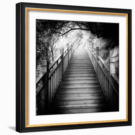 China 10MKm2 Collection - Mountain Woooden Staircase-Philippe Hugonnard-Framed Photographic Print