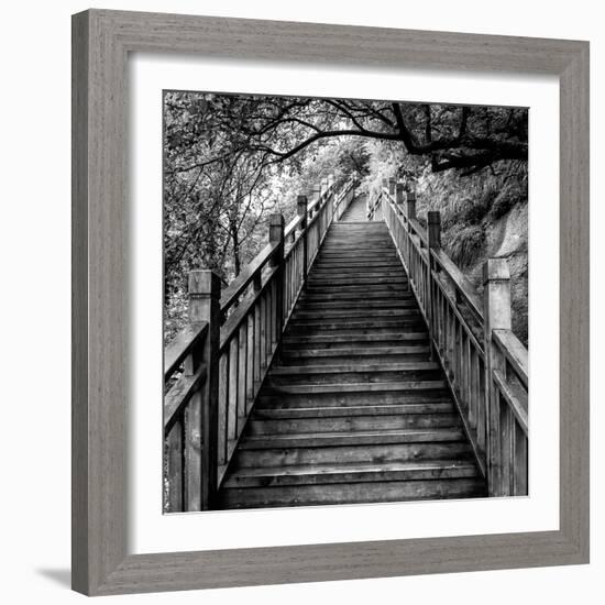 China 10MKm2 Collection - Mountain Woooden Staircase-Philippe Hugonnard-Framed Photographic Print