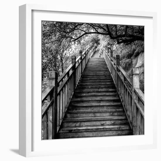 China 10MKm2 Collection - Mountain Woooden Staircase-Philippe Hugonnard-Framed Photographic Print