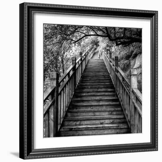 China 10MKm2 Collection - Mountain Woooden Staircase-Philippe Hugonnard-Framed Photographic Print