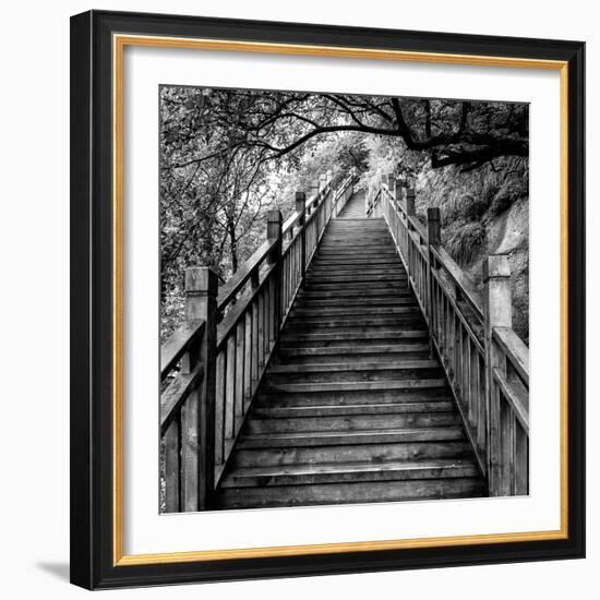 China 10MKm2 Collection - Mountain Woooden Staircase-Philippe Hugonnard-Framed Photographic Print